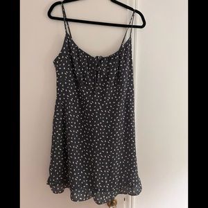 Abercrombie & Fitch blue with white spots mini dress . Size L